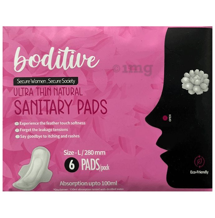 Boditive Ultra Thin Natural Sanitary Pads