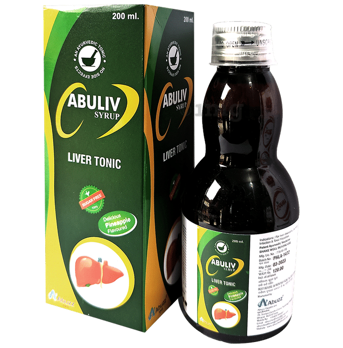 Abuzz's Abuliv Liver Tonic Syrup Pineapple Sugar Free