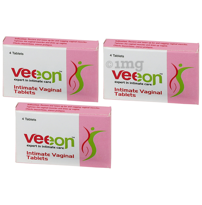 Veeon Intimate Vaginal Tablet (4 Each)