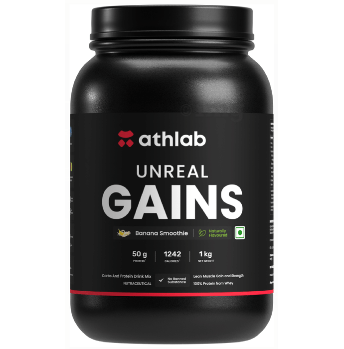 Athlab Unreal Gains Powder Banana Smoothie