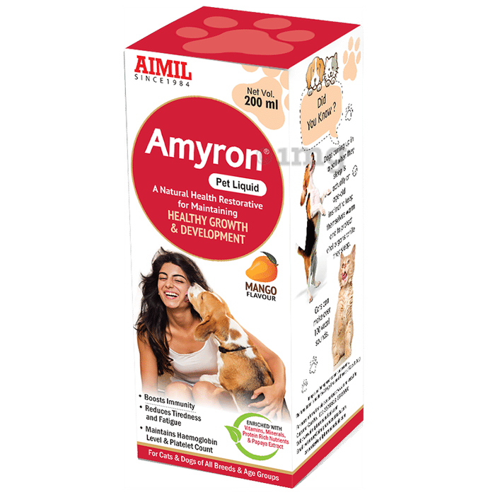 Aimil Pharmaceuticals Amyron Pet Liquid Mango