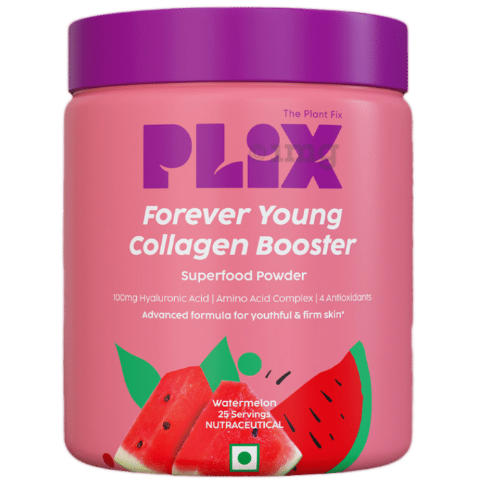 Plix Olena Collagen Builder | Powder with Hyaluronic Acid & Vitamin C for Healthy Skin (Each 200gm) Flavour Watermelon