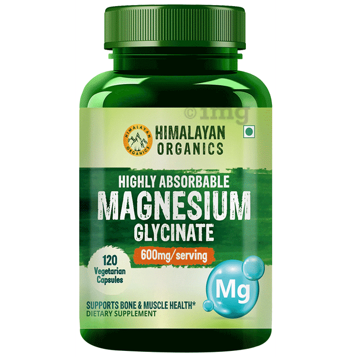 Himalayan Organics Highly Absorable Magnesium Glycinate Veg Capsule