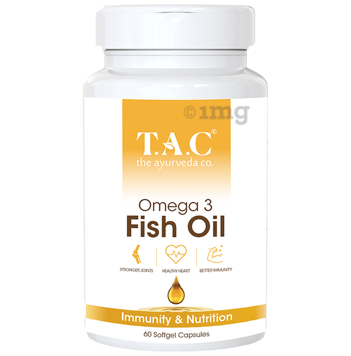 TAC The Ayurveda Co. Omega 3 Fish Oil Softgel Capsule