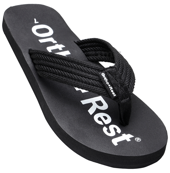 Ortho + Rest Extra Soft Men Slipper Orthopedic For Home Daily Use Slippers Black 8