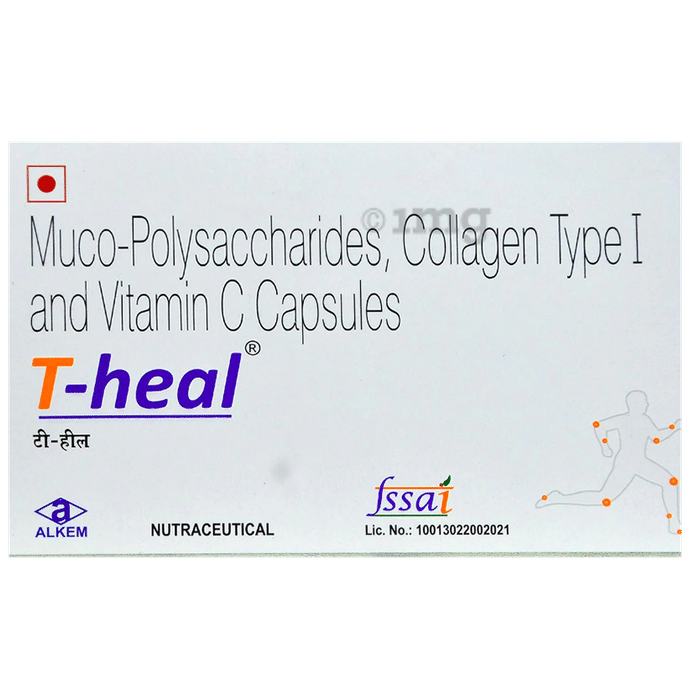 T-Heal Muco-Polysaccharide, Collagen Type I & Vitamin C Capsule | For Pain Relief