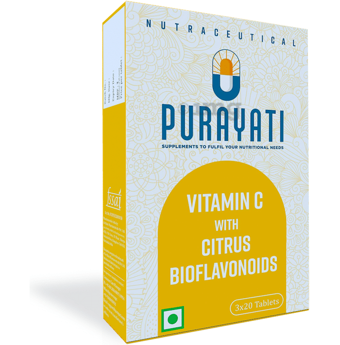 Purayati Vitamin C Supplement With Citrus Bioflavonoids Tablet