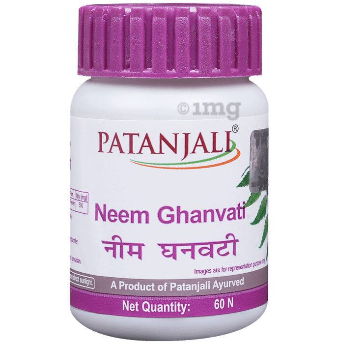 Patanjali Ayurveda Neem Ghanvati | For Skin Health & Blood Purification