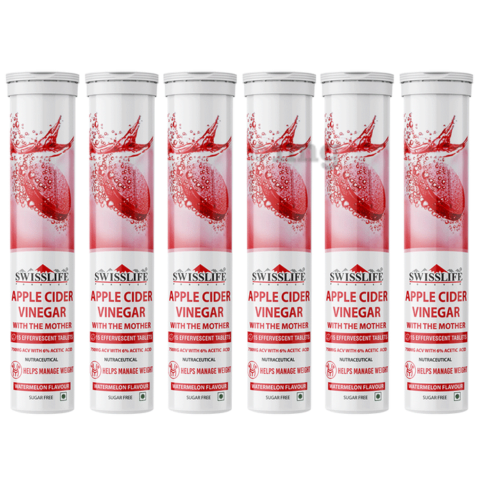 SWISSLIFE FOREVER Apple Cider Vinegar with The Mother (Each 15) Watermelon Sugar Free