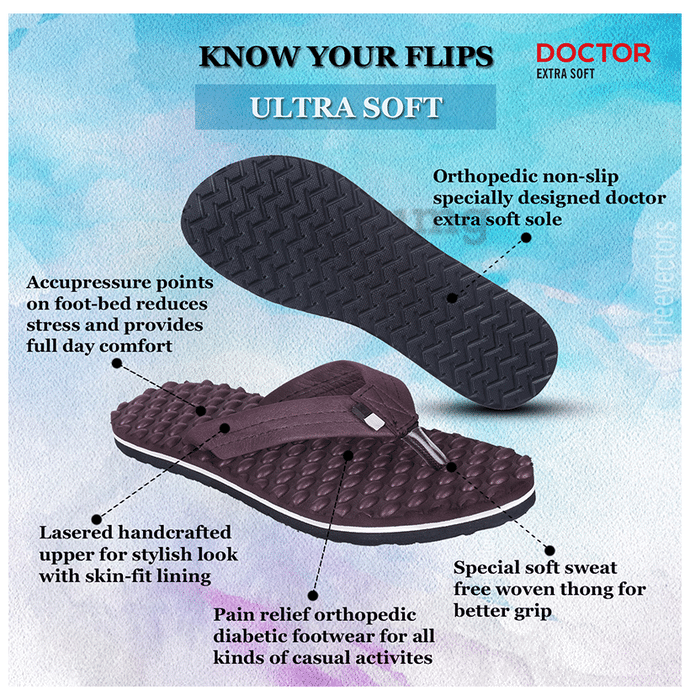 Doctor Extra Soft D 20 Orthopaedic Diabetic Pregnancy Comfort Slippers for Women Brown 6 Buy box of 1.0 Unit at best price in India 1mg