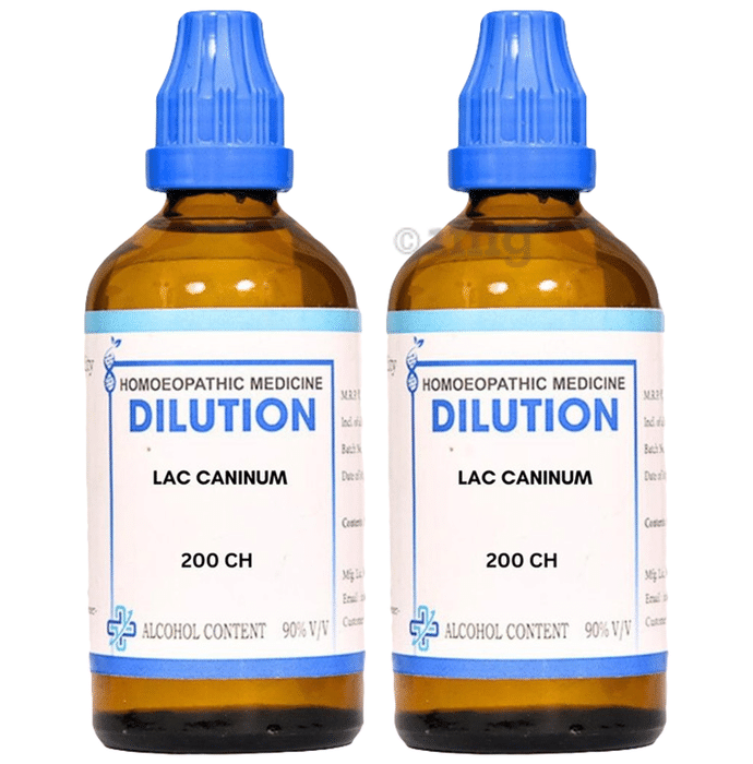 LDD Bioscience  Lac Caninum Dilution (100ml Each) 200 CH