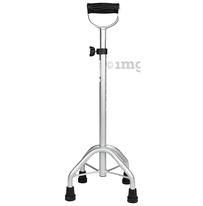 Entros ​KL948 Premium Aluminium Height Adjustable Quadripod 4 Leg Curved Walking Stick