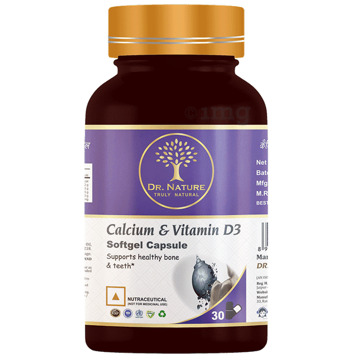 Dr. Nature Clacium & Vitamin D3 Softgel Capsule