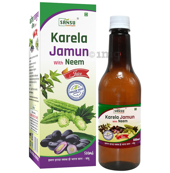 Sansu Karela Jamun With Neem Juice Sugar Free
