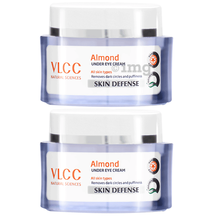 VLCC Almond Under Eye Cream (15gm Each) Buy combo pack of 2.0 jar at