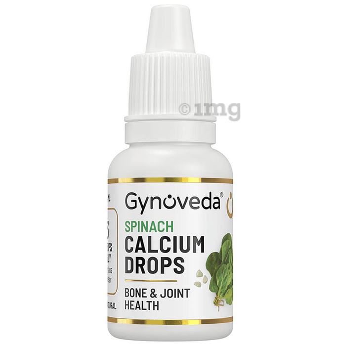 Gynoveda Spinach Calcium Drops for Bone & Joint Health (15ml Each)