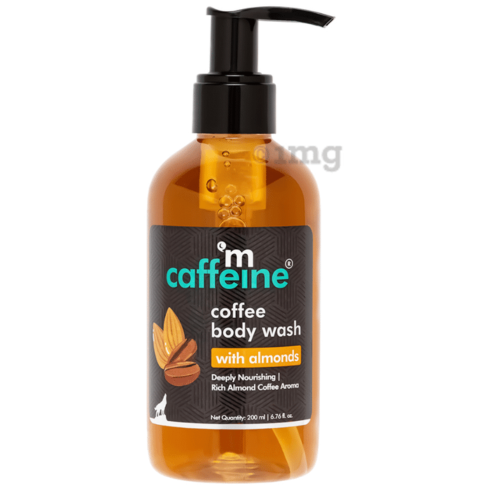 mCaffeine Coffee Body Wash with Berries | De-Tan & Deep Cleansing Shower Gel with Almonds