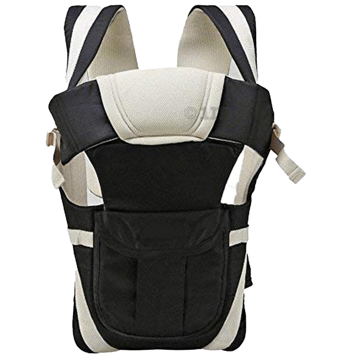 Guntina 4 in 1 Adjustable Baby Carrier Cum Kangaroo Bag Black
