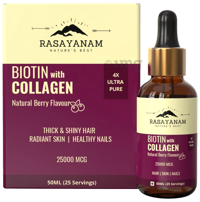 Rasayanam Biotin with Collagen 25000mcg