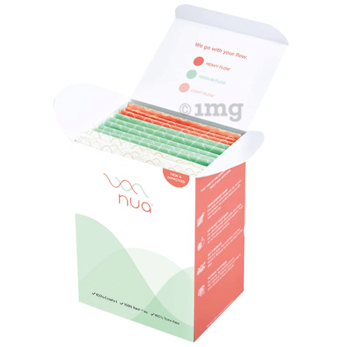 Nua Ultra Thin Rash Free Sanitary Pads with Disposal Cover (3XL+5L+4R) Assorted Pack