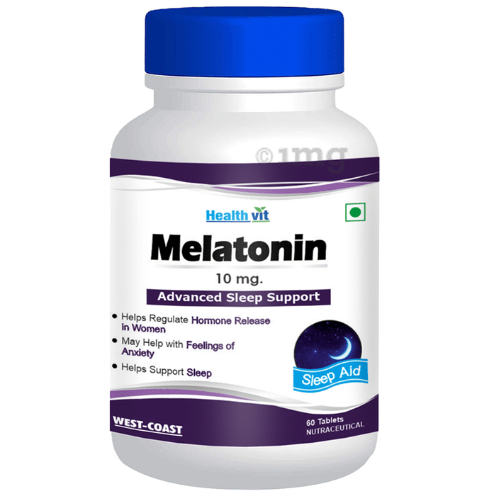 HealthVit Melatonin for Advanced Sleep Support | 10mg Tablet