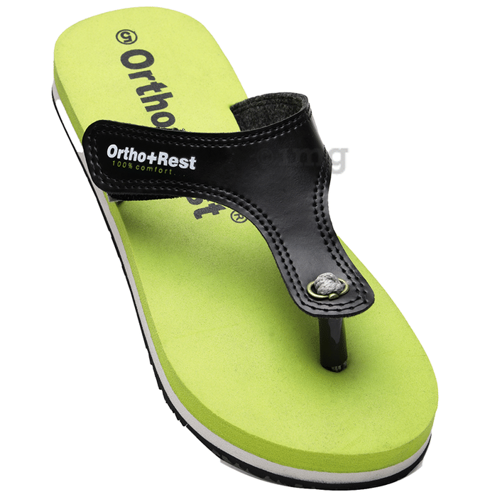 Ortho + Rest L700 Extra Soft Flip Flop Orthopedic Slippers for Women & Girls Olive 4