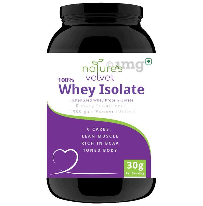 Nature's Velvet 100% Whey Isolate Powder Unflavoured
