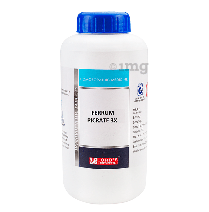 Lord's Ferrum Pic Trituration Tablet 3X