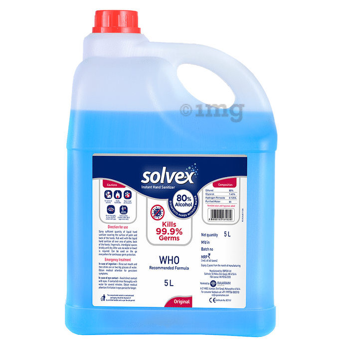 Solvex Instant Hand Sanitizer 80% Alcohol Original