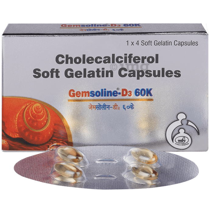 Gemsoline-D3 60K Capsule for Bone and Immune Health