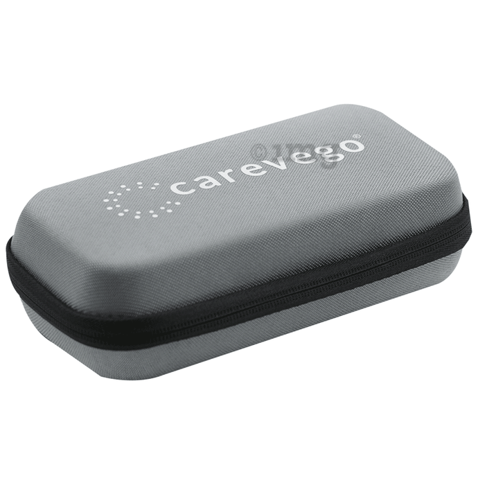CareVego Insulin Pen Travel Safe Cooler Ice Bag Hard Eva Case with 3 Reusable Ice Pack Grey