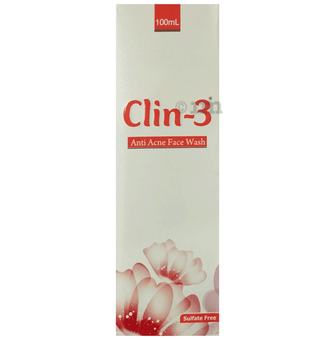 Clin - 3 Anti-Acne Face Wash | Sulphate-Free