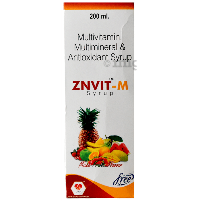 Znvit-M Syrup Mix Fruit Flavour Sugar Free