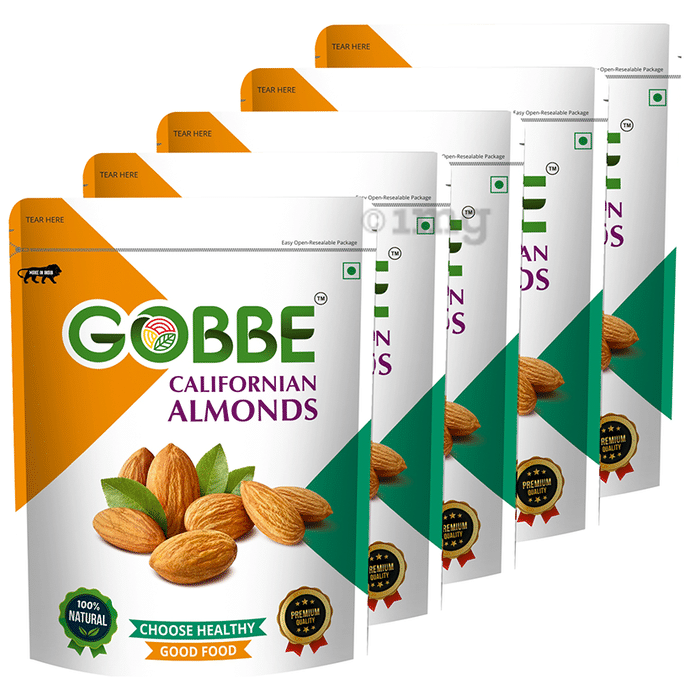Gobbe Californian Almonds (200gm Each) Pack