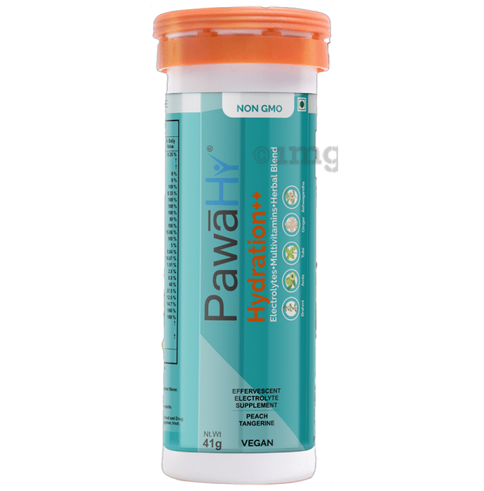 PawaHy Hydration ++ Effervescent Tablet Peach Tangerine
