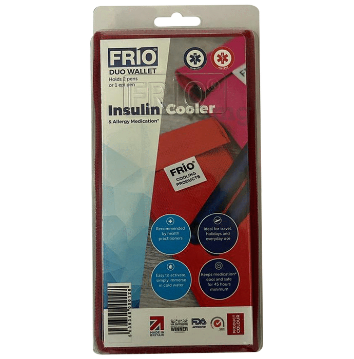 Frio Insulin Cooler & Allergy Medication Duo Wallet Red