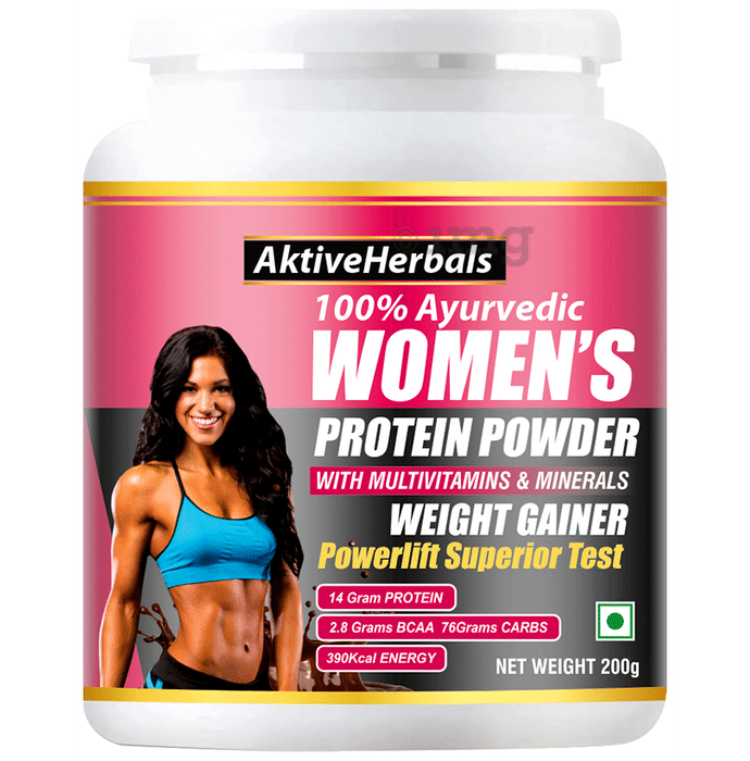 Aktive Herbals Women's Weight Gainer Protein Powder with Multivitamins & Minerals