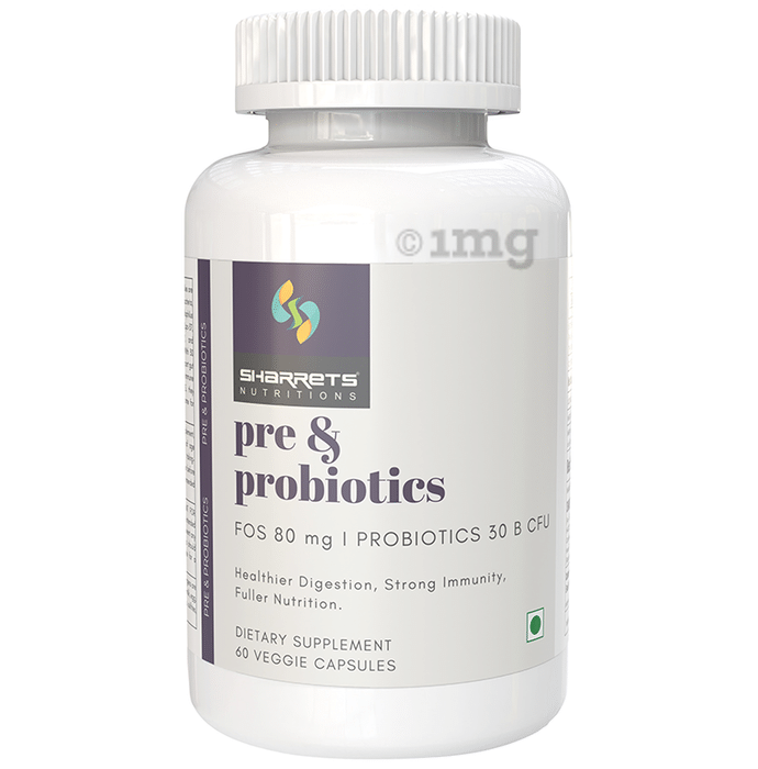 Sharrets Nutritions Pre & Probiotics Veggie Capsule