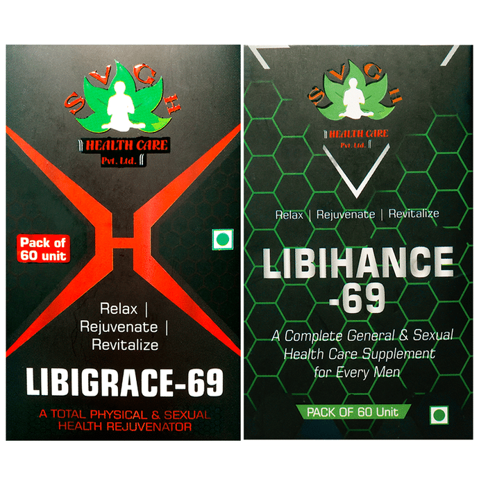 SVGH Health Care Combo Pack of Libihance-69 Tablets (60) & Libigrace-69 Tablets (60)