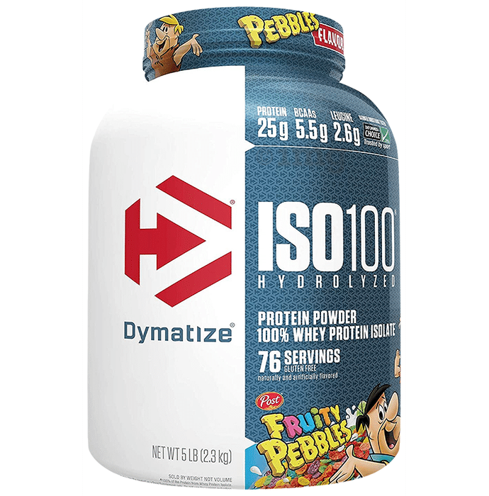 Dymatize Nutrition ISO 100 Hydrolyzed 100% Whey Protein Isloate Powder Fruity Pebbles