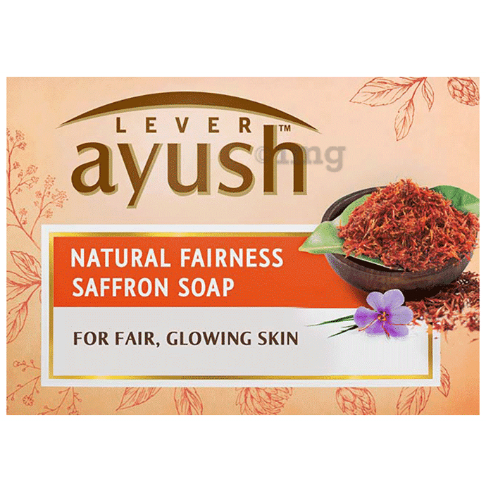 Lever Ayush Natural Fairness Saffron Soap (100gm Each)