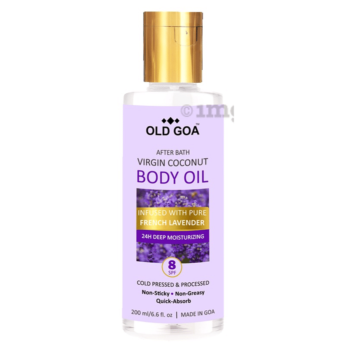 Old Goa After Bath Virgin Coconut Body Oil French Lavender