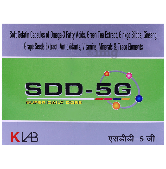 SDD 5G Omega 3 Fish Oil Softgel Capsule