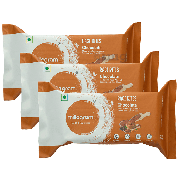 Millegram Ragi Bites (100gm Each) Chocolate