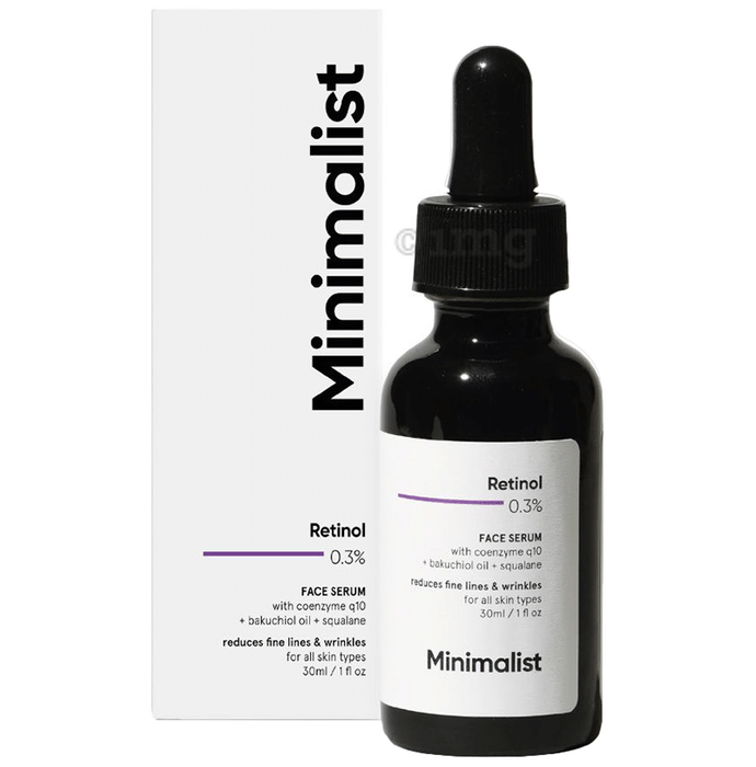 Minimalist 0.3% Retinol Face Serum | Fights Ageing and Reduces Fine Lines Serum