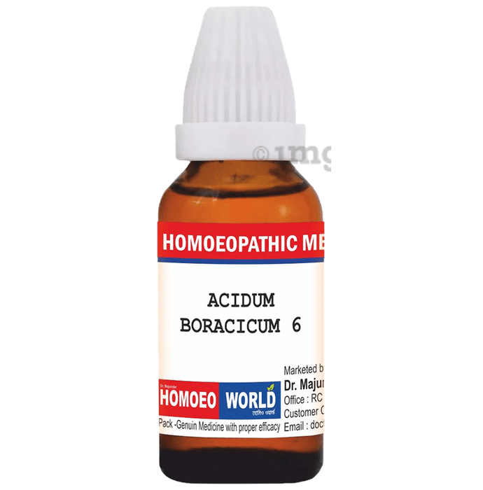 Dr. Majumder Homeo World Acidum Boracicum(30ml Each) 6
