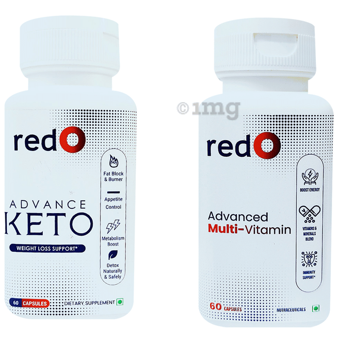 Redo Combo Pack of Advance Keto Capsule & Advanced Multi-Vitamin Capsule (60 Each)