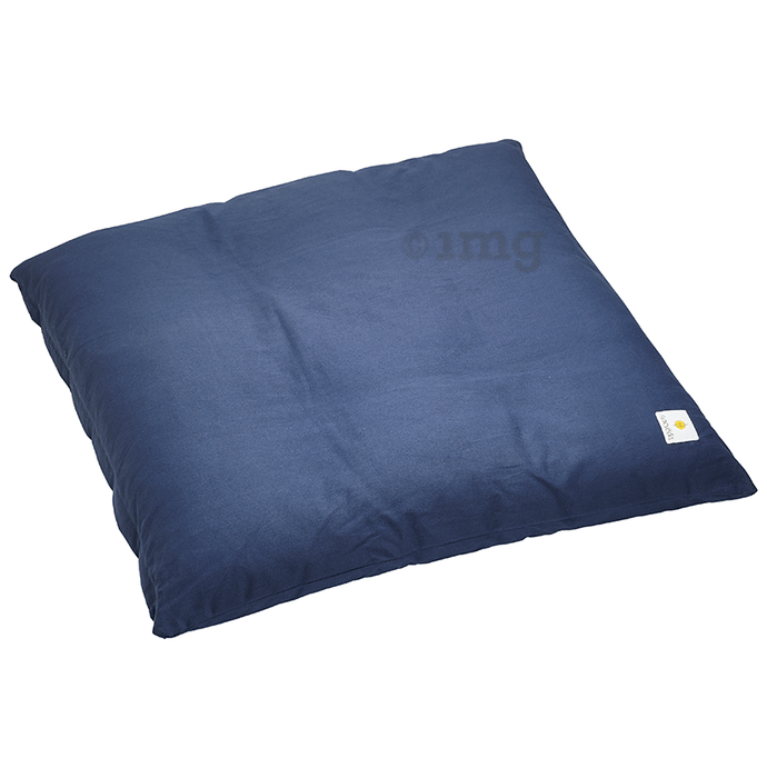 Sarveda Zabuton Cushion for Meditation and Yoga Practise Navy Blue