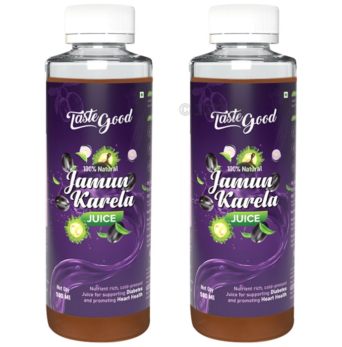 Taste Good 100% Natural Jamun Karela Juice (500ml Each)