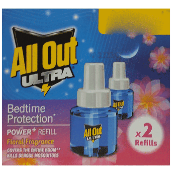 All Out Ultra Bedtime Protection Power+ Refill (45 Each) Floral Fragrance